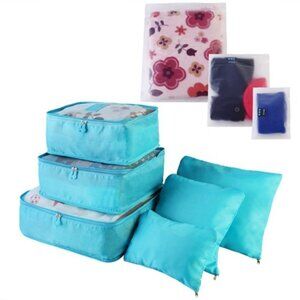 9Pcs Clothes Storage Bags Water-Resistant Travel Luggage Organizer Clothing Pack